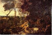 Nicolas Poussin Paysage avec saint Jerome oil on canvas